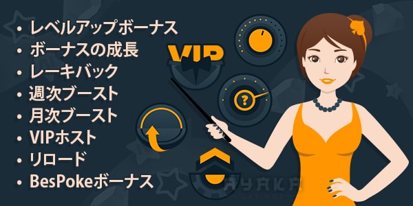 ステークカジノVIP特典